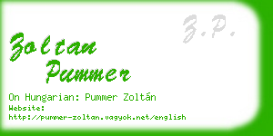 zoltan pummer business card