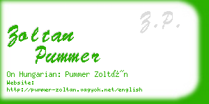 zoltan pummer business card
